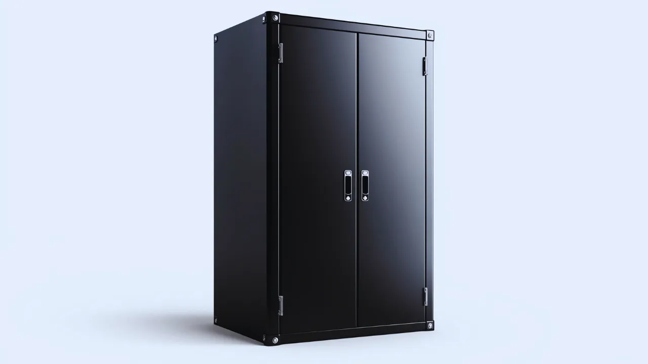 Black Storage Cabinet